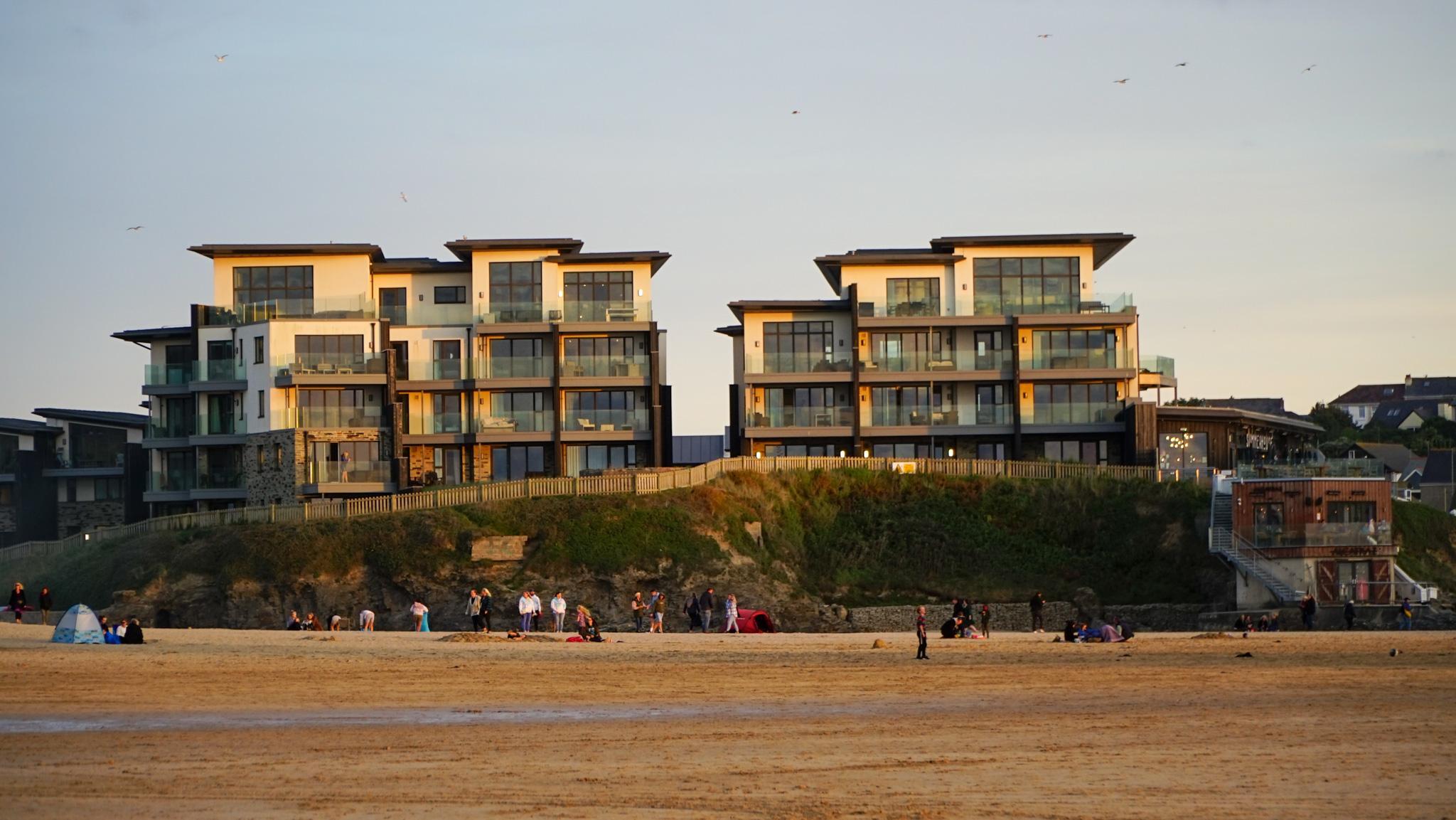 Apartments on the beach in Perranporth