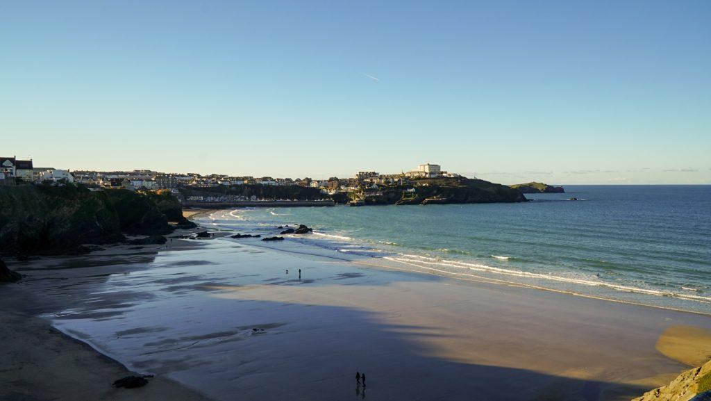 Newquay from across the bay