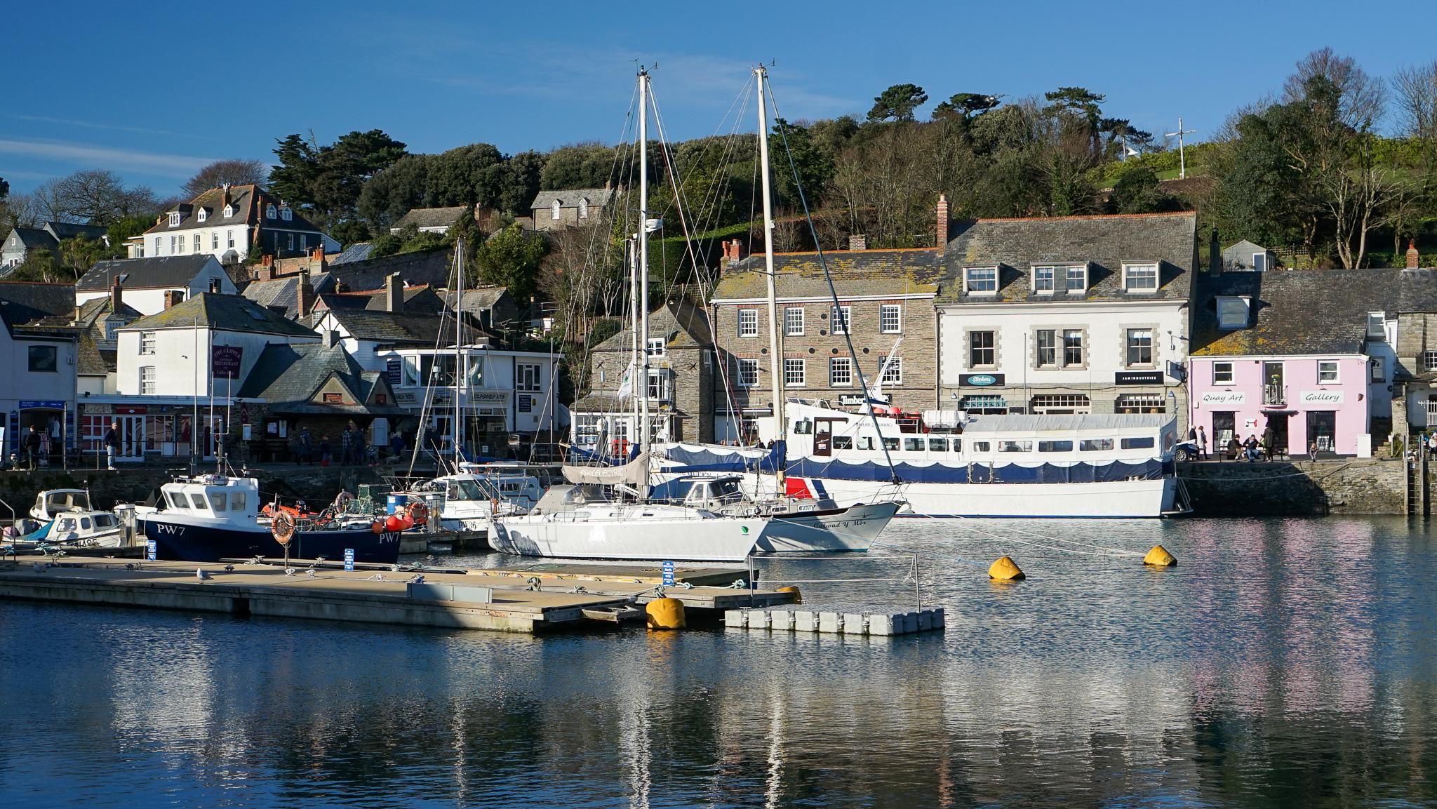 Padstow harbour wide view, Cornwall