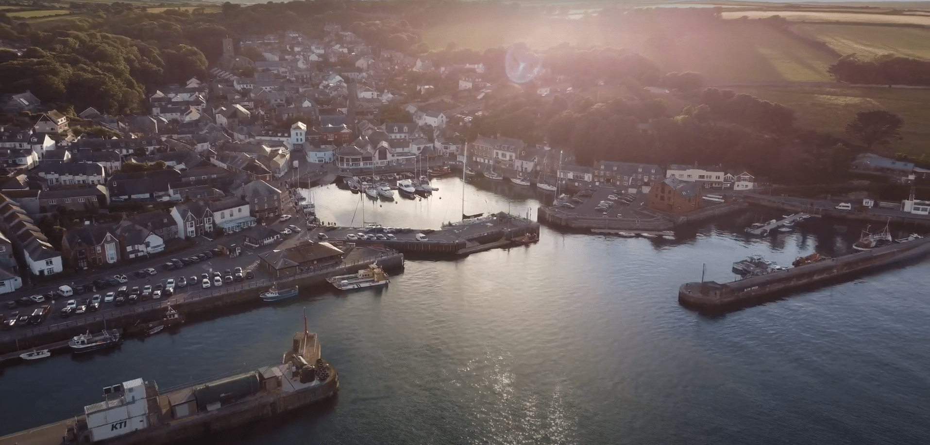 Padstow, Cornwall, Drone Shot
