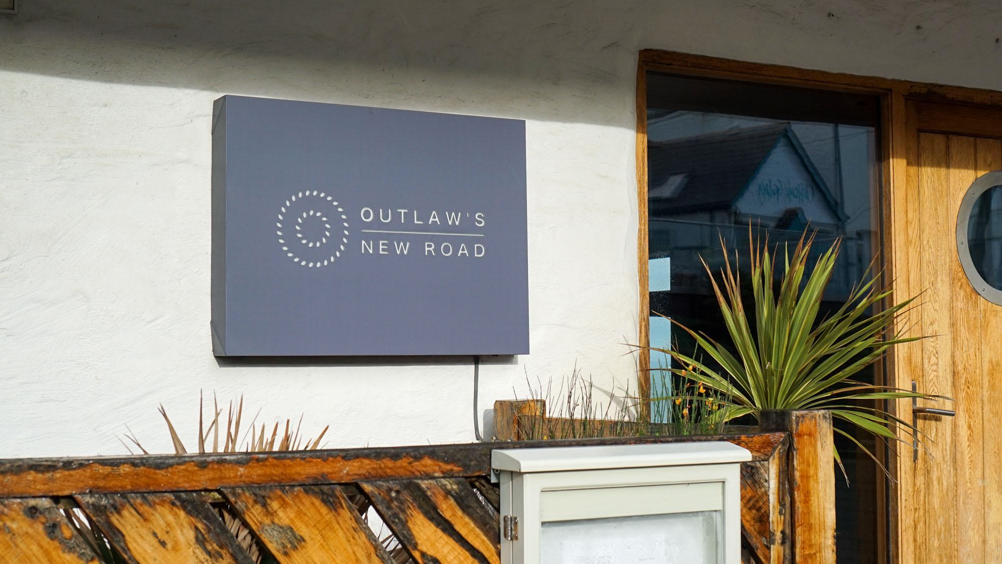 The front of Outlaws new road kitchen michelin star restaurant
