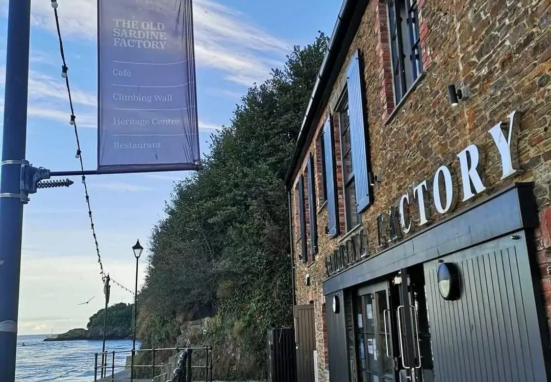 sardine factory restaurant front in Looe