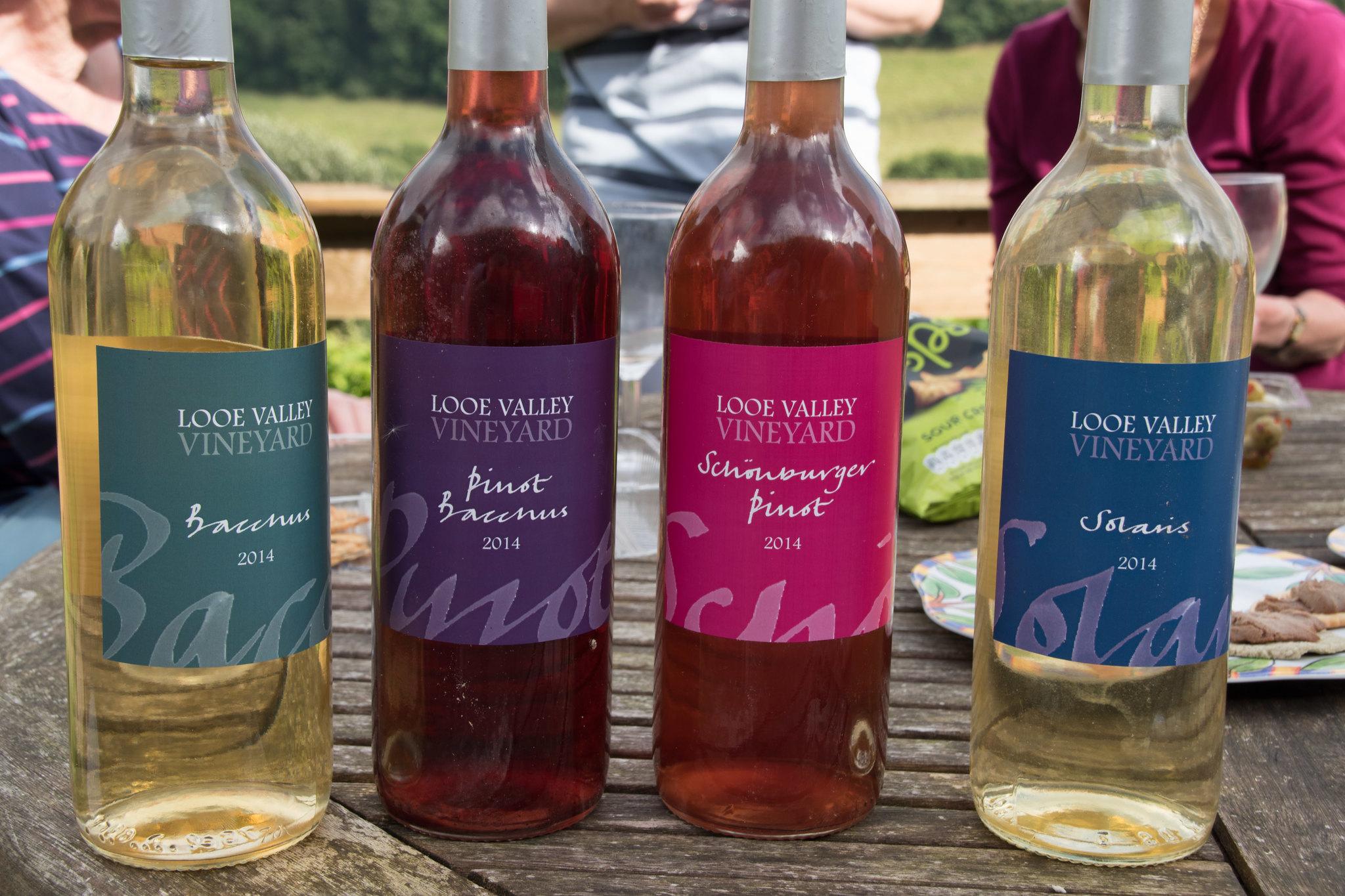 looe valley wine bottles from 2014