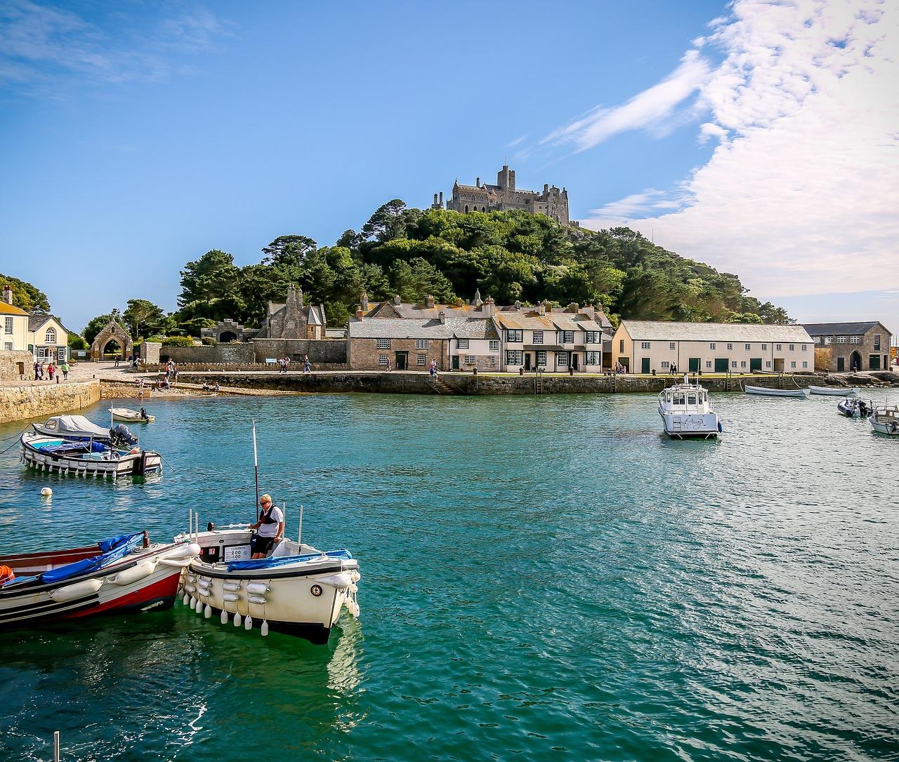 St michaels Mount in the golden afternoon sun