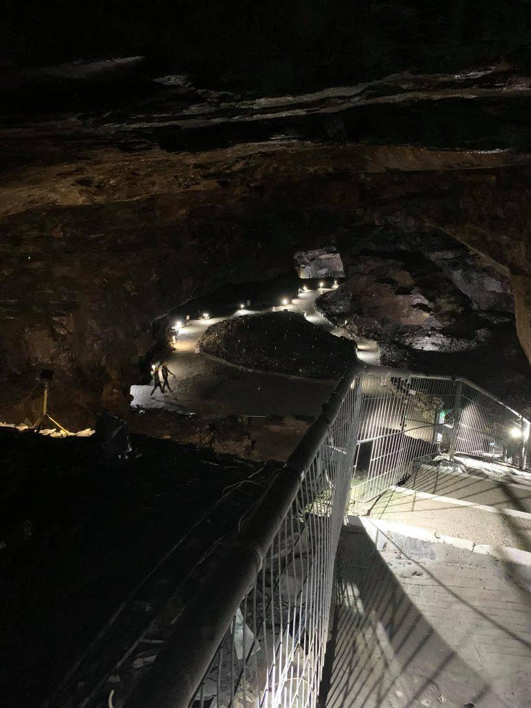 Carnglaze Caverns downward steps