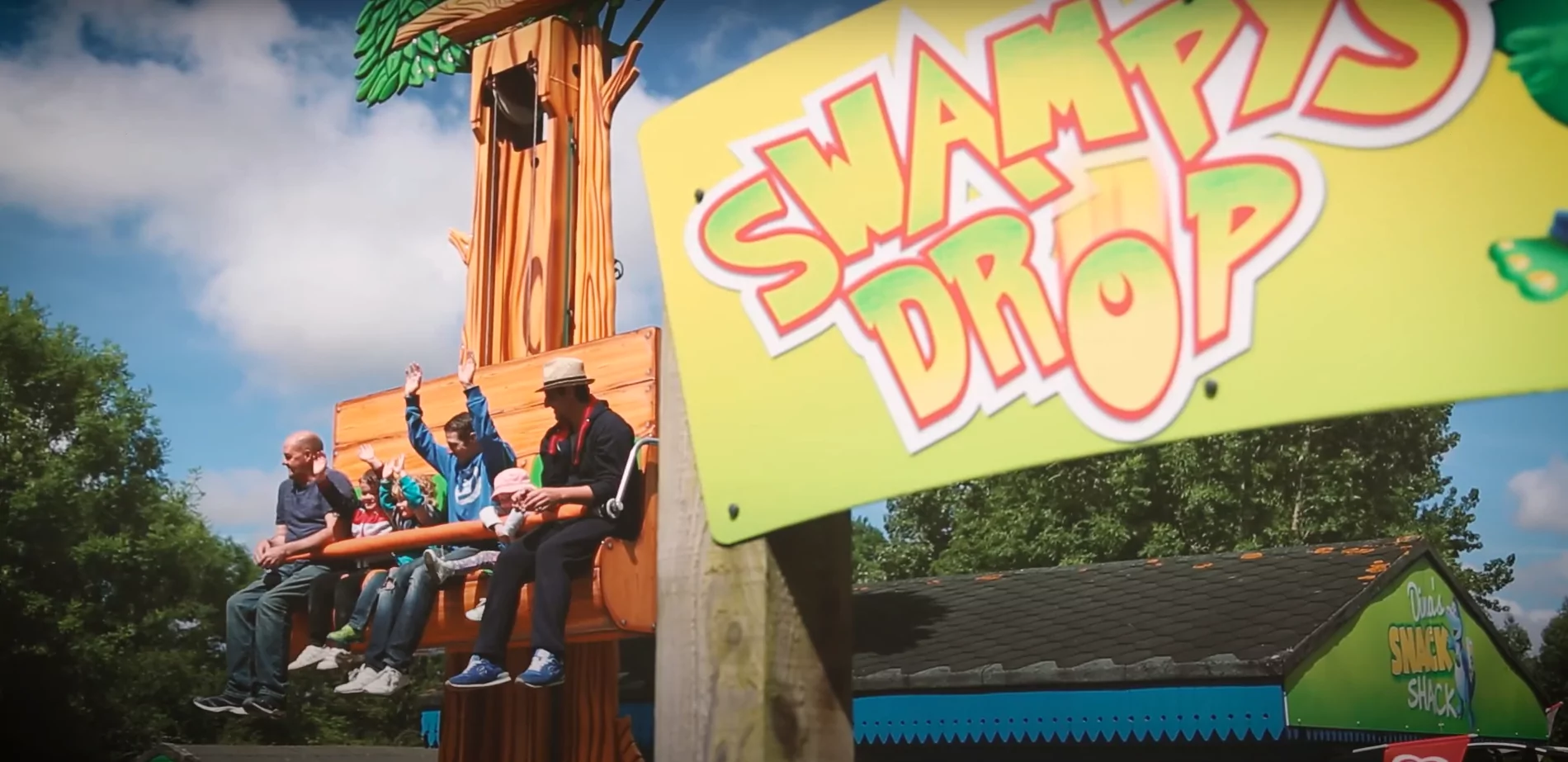 camel creek swampys drop rollercoaster