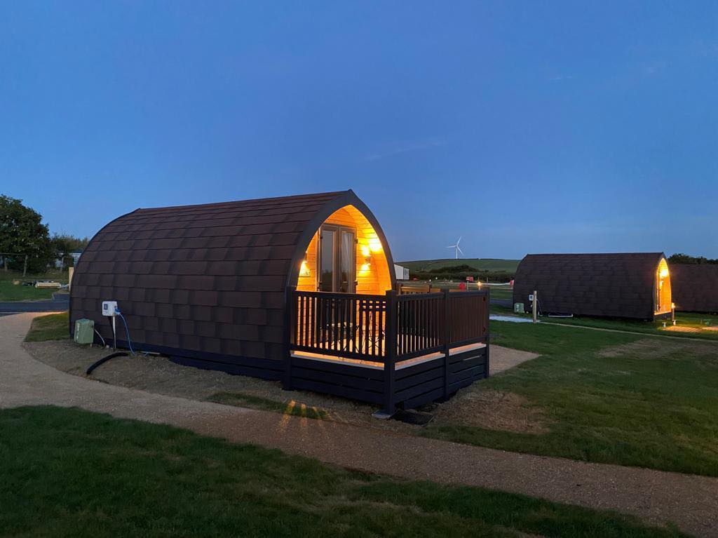 Glanmping pods at pentire holiday park